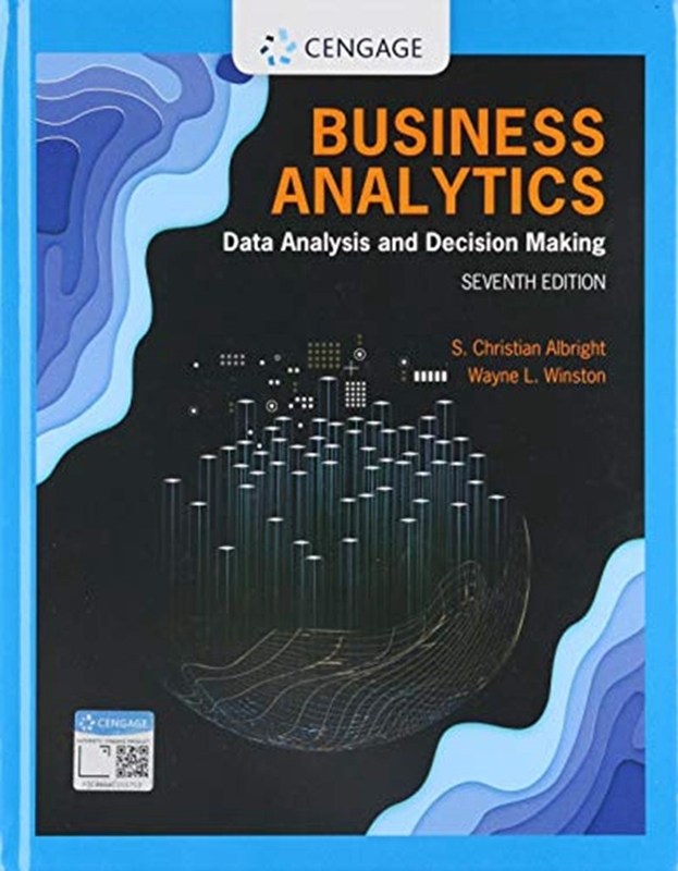 resm Mindtap For Business Analytics Data  Analysis And Decision Making 7e